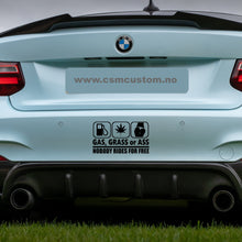 Last inn bildet i Gallery Viewer, GASS, GRESS eller ASS-INGEN RIDER FOR GRATIS-klistremerke