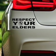 Load image into Gallery viewer, RESPECT YOUR ELDERS-BMW STICKER