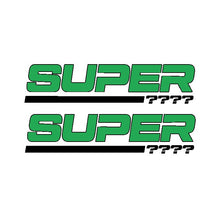 Load image into Gallery viewer, SUPER Custom Truck Stickers – 2-Color Edition (Set of 2)