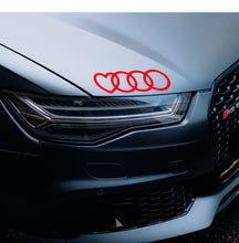 Load image into Gallery viewer, Audi logo with heart-Sticker