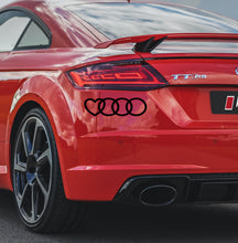 Load image into Gallery viewer, Audi logo with heart-Sticker