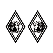 Last inn bildet i Gallery Viewer, MAN hjørneskjoldklistremerker med løve