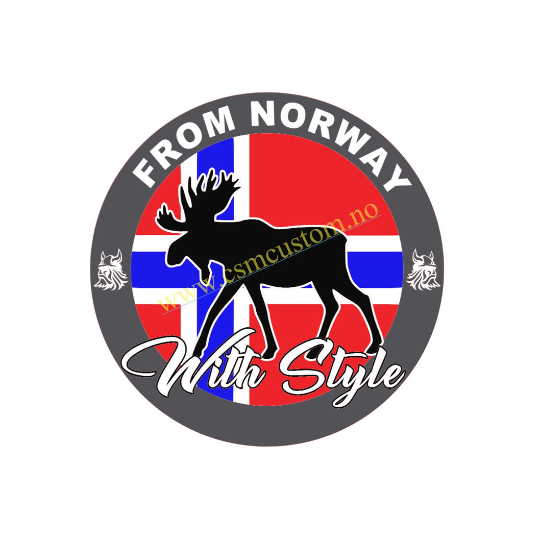 From Norway with Style-Premium printed sticker