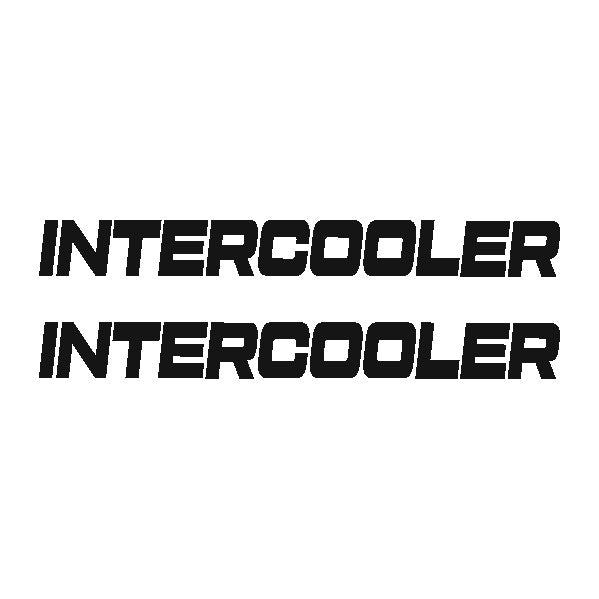 INTERCOOLER EN FARGE - KLISTREMERKER TIL SIDERUTER