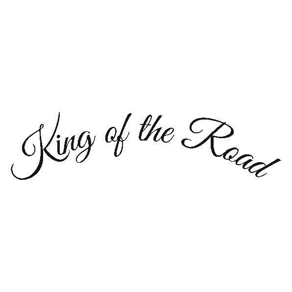 King of the Road Front Window Sticker