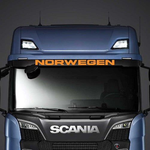 NORWEGEN Windshield Sticker  (HELVETICA)