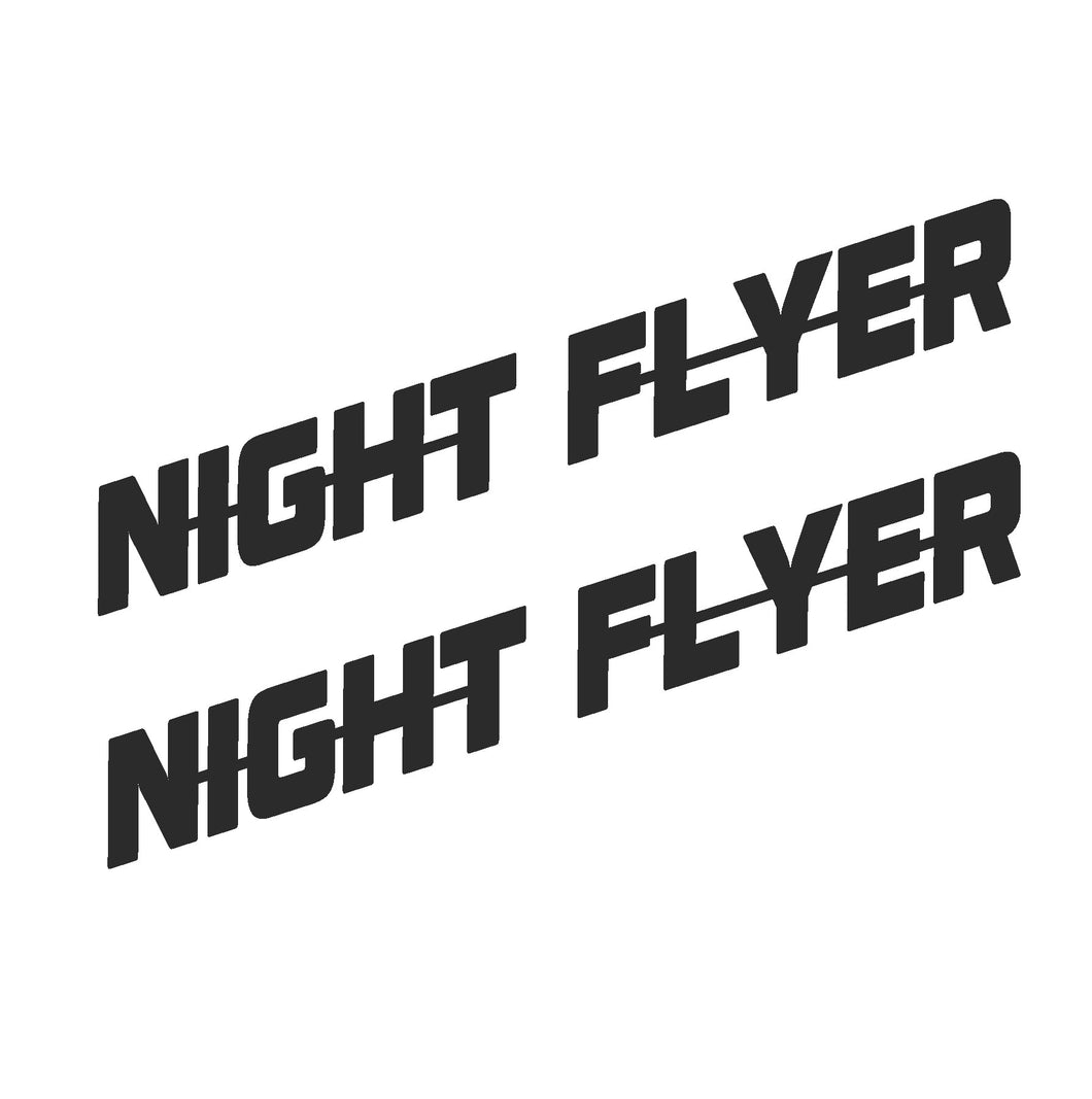 Night Flyer Stickers