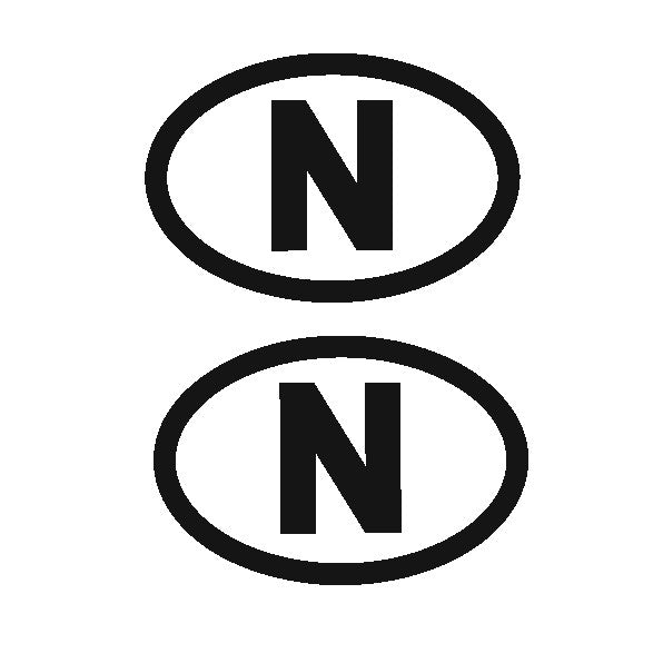 Norway Country Code Stickers