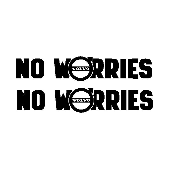 No Worries Sticker for Volvo