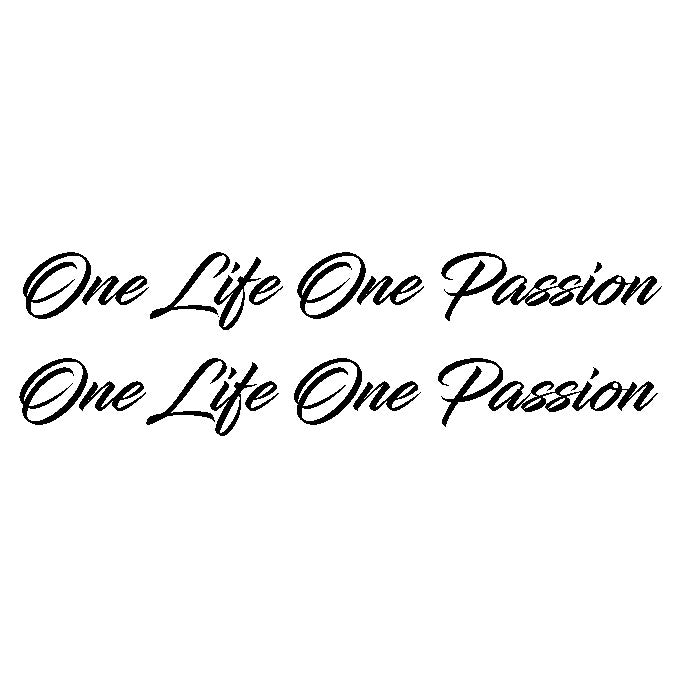 One Life One Passion – Truck Sticker Set (2 pcs)