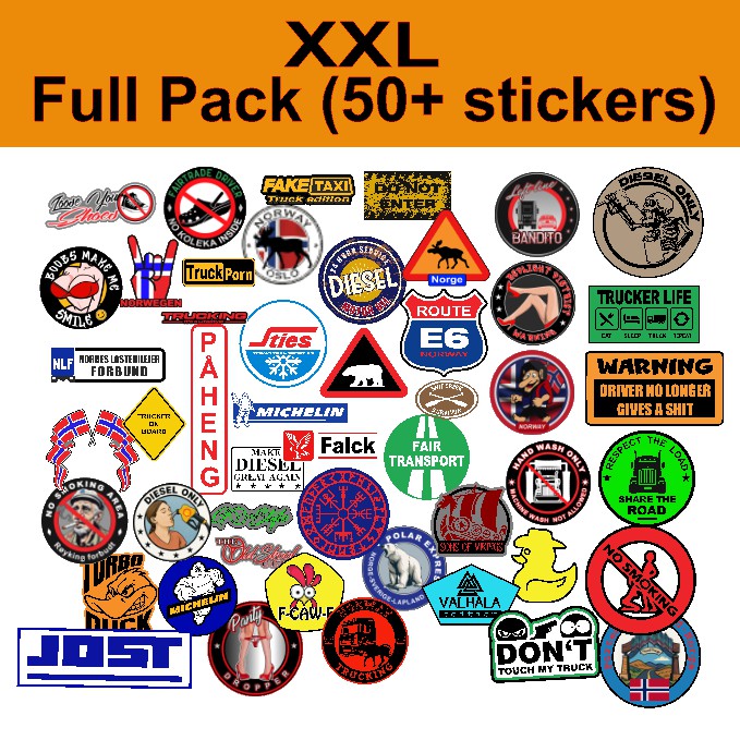 Trucker Sticker Collection – Entrance Edition
