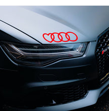 Load image into Gallery viewer, Audi logo with heart-Sticker
