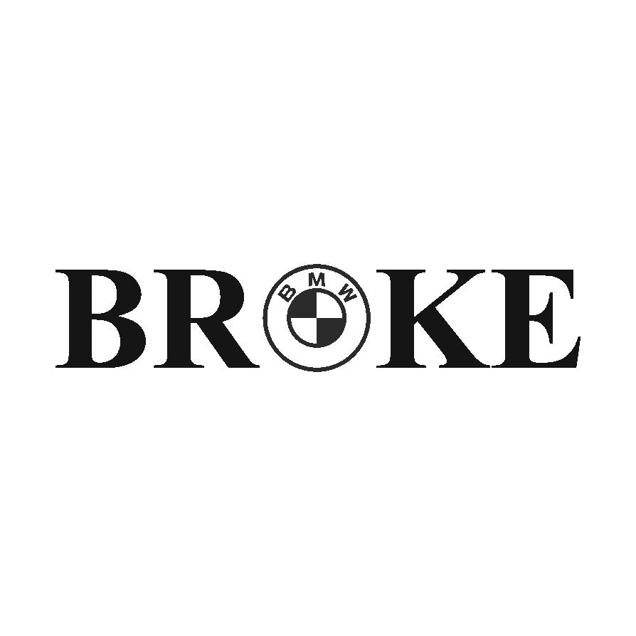 BROKE Sticker for BMW