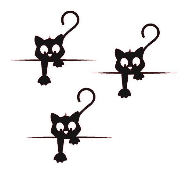 Hanging Cats Vinyl Set (3 pcs)