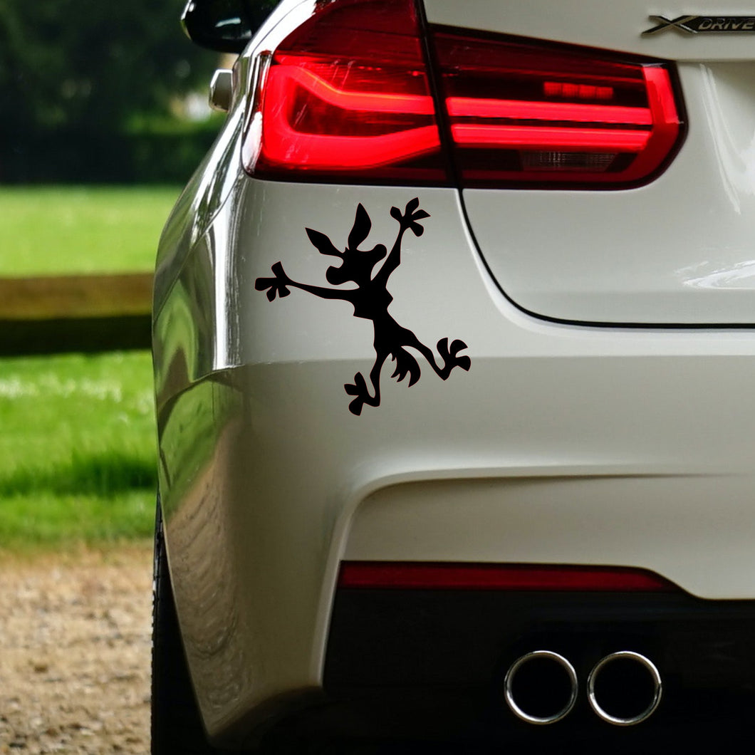 Wile E Coyote Hitting Wall vinyl decal – WWW.CSMCUSTOM.NO