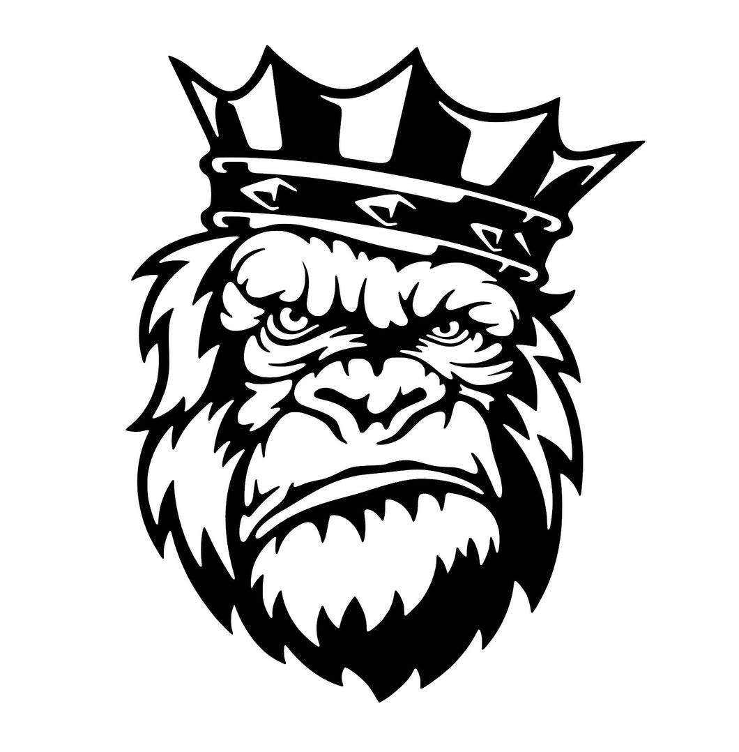 Gorilla-konge-klistremerke