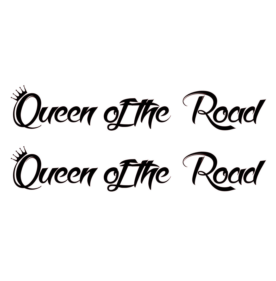 Queen of the Road-Side-vinduer-klistremerker
