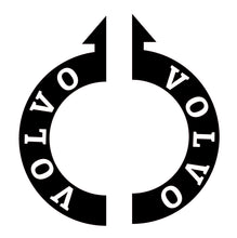Last inn bildet i Gallery Viewer, Halv VOLVO-logo-Sidevindusklistremerker
