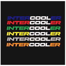 Load image into Gallery viewer, INTERCOOLER Stickers in two colors
