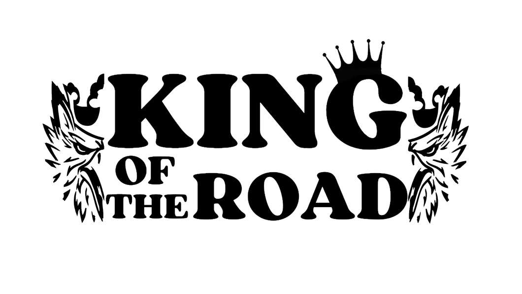 King of the road - overførbart vinylklistremerke