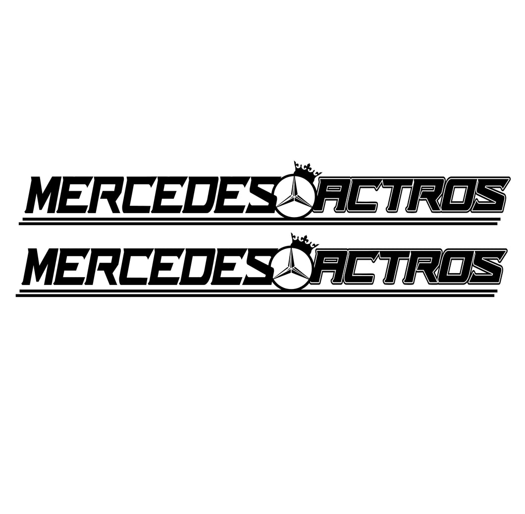 Mercedes-Actros Side windows stickers