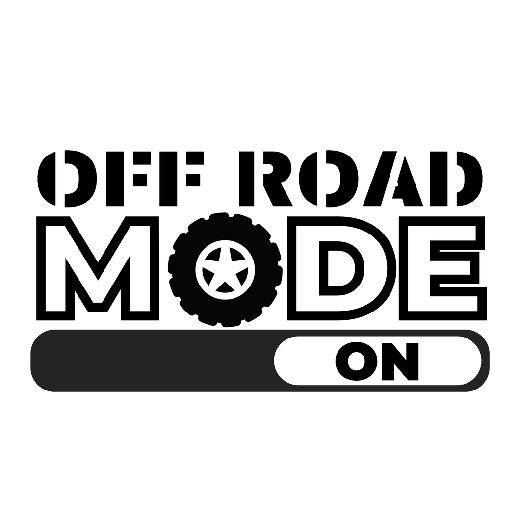 OFF ROAD MODE ON STICKER
