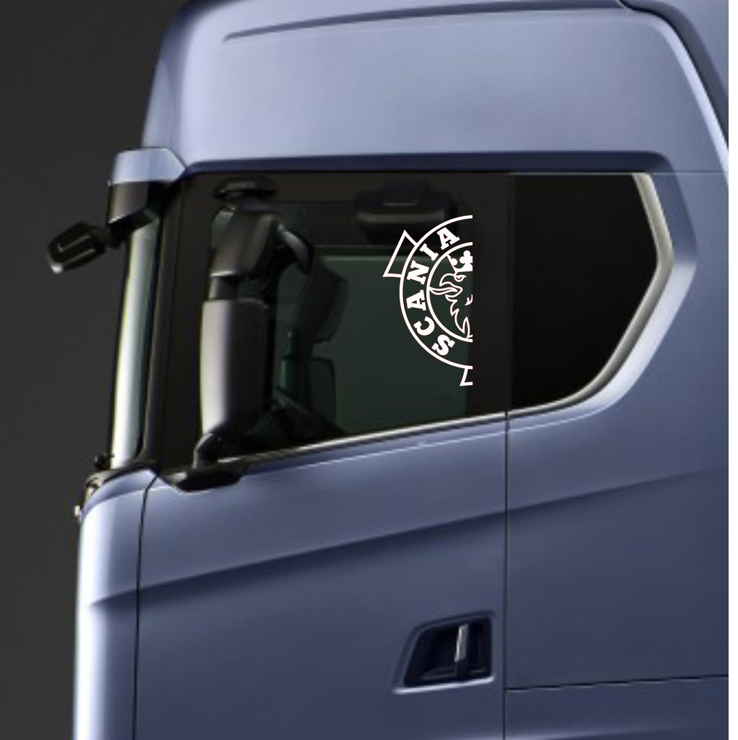 Scania Logo (Halv)-Sidevinduer-klistremerker