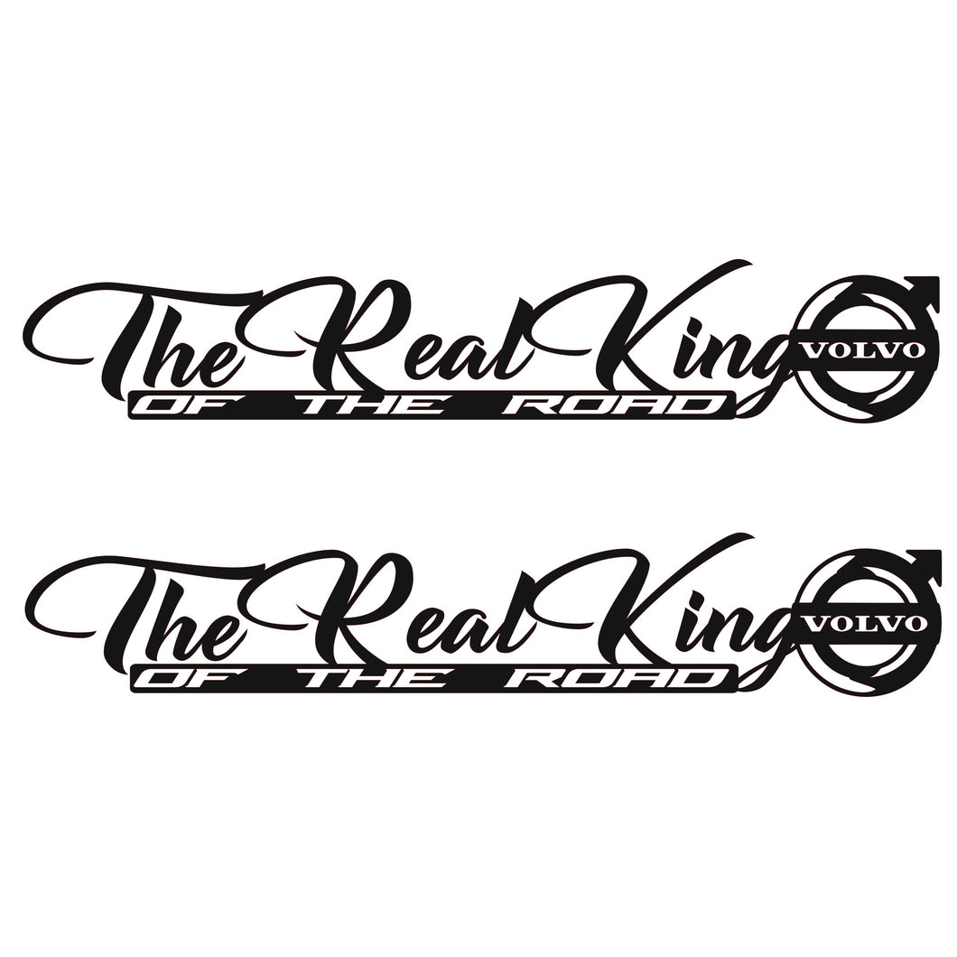 The Real King Volvo-Side windowstickers
