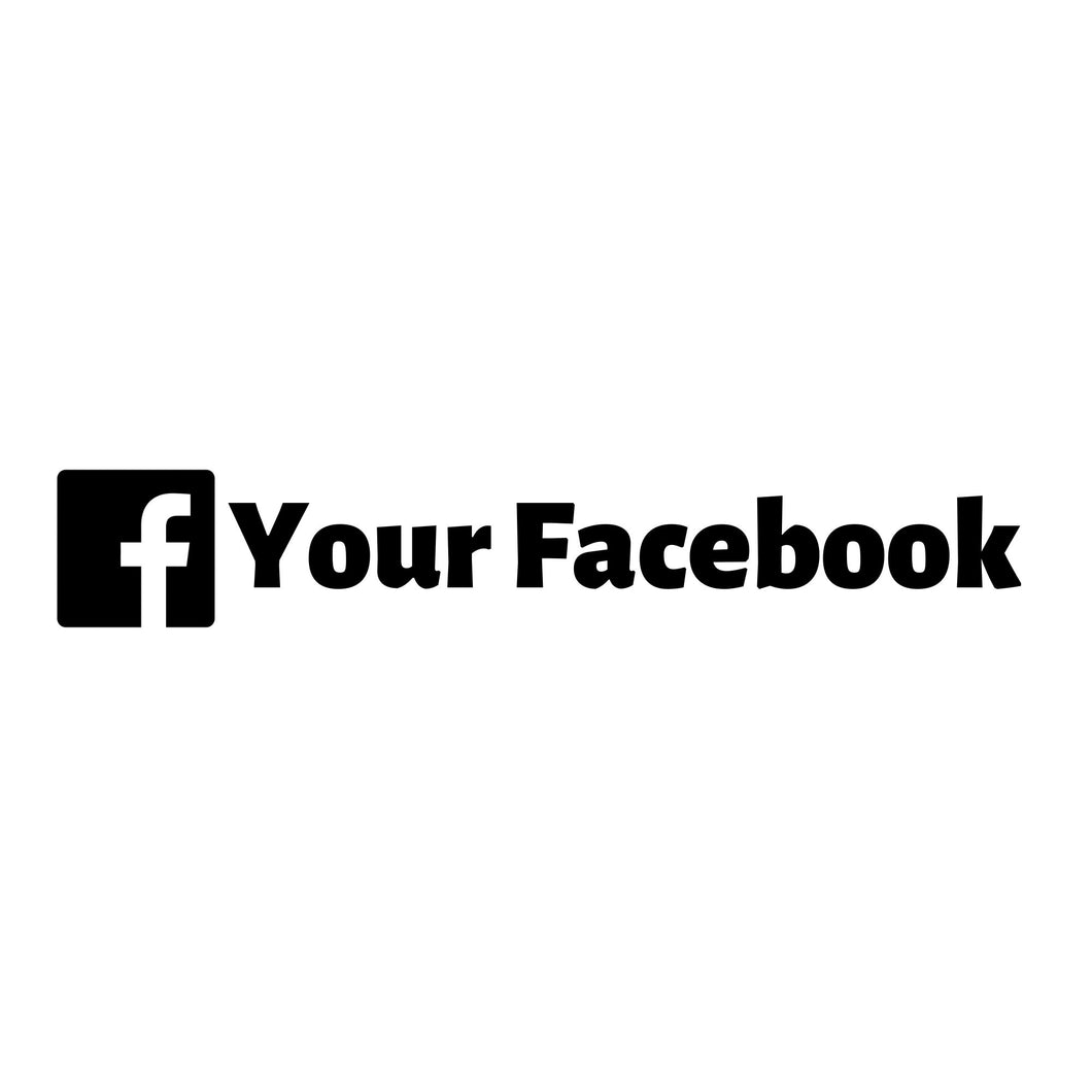 Facebook-klistremerke -tilpassbar-