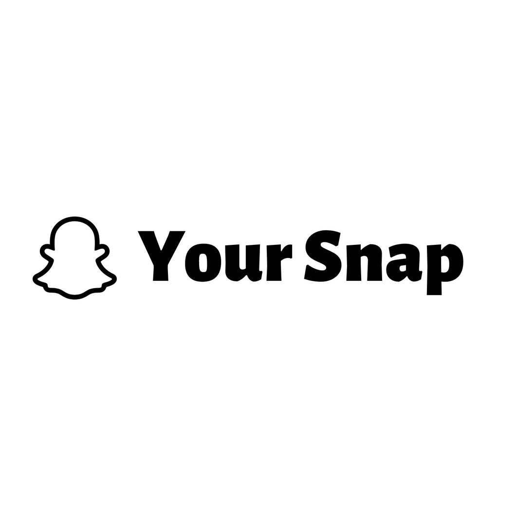 SnapChat-klistremerke -Tilpasses-